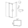 Душевой уголок Grossman Classic 140x100 120.K33.04.1410.21.10 профиль Черный матовый стекло тонированное