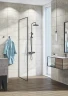 Душевая система Kludi Logo Dual Shower System 6808239-00 с термостатом Черная матовая латунь на стену