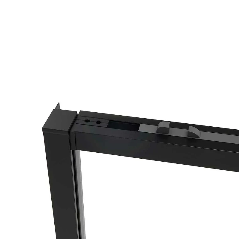 Душевой уголок Vincea Slim Soft 100x80 VSR-1SS8010CLB профиль Черный стекло прозрачное