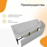 Акриловая ванна Radomir Вальс Прима 170x100 L 1-01-3-1-1-357К цвет Белый со слив-переливом Золото