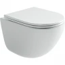 Комплект унитаза Ceramicanova Vogue CN4008T с инсталляцией Berges Atom 410 040340 с сиденьем Микролифт и Черной матовой клавишей смыва фарфор подвесной
