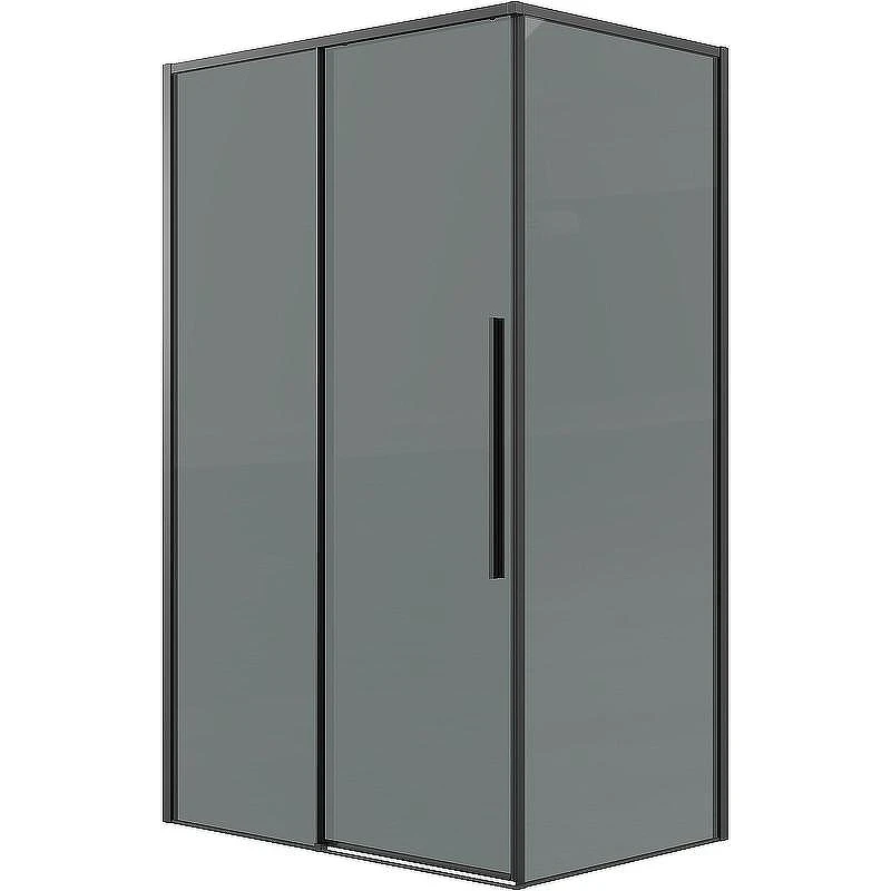 Душевой уголок Grossman Galaxy 110х90 120.K33.01.1190.21.10 профиль Черный матовый стекло тонированное