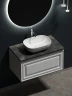 Столешница под раковину Sancos 80 TT80A1X Black Sky искусственный камень (литьевой мрамор)