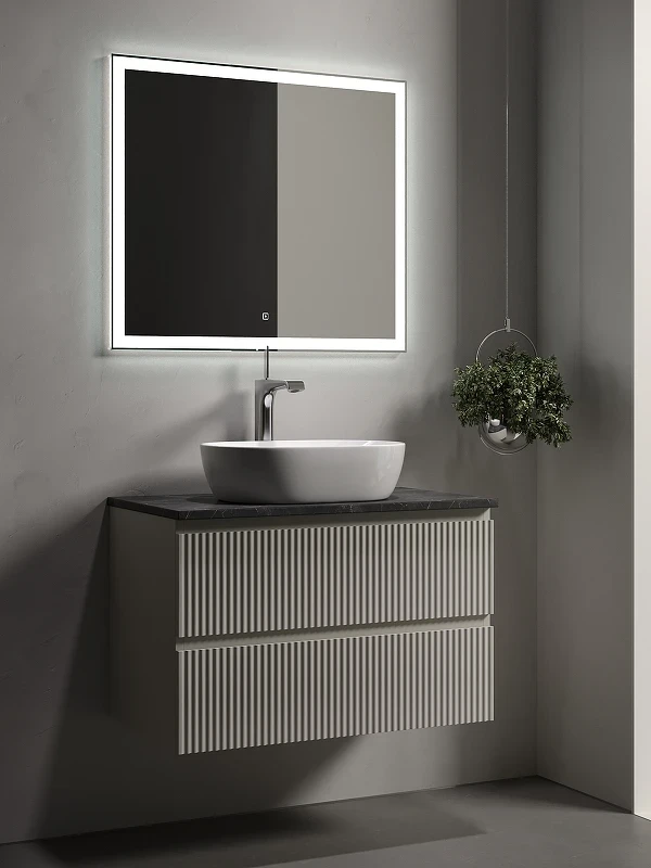 Столешница под раковину Sancos 80 TT80A1X Black Sky искусственный камень (литьевой мрамор)
