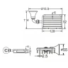 Мыльница Rose RG12 RG1204 цвет Хром