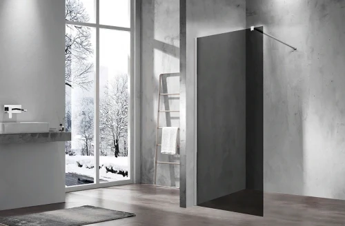 Душевая перегородка Vincea Walk-In 80 VSW-1H800CG профиль Хром стекло тонированное