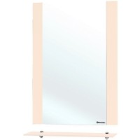 Зеркало Bellezza Рокко 50 4613706030071 с полкой Бежевое МДФ / ЛДСП, стекло