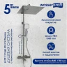 Душевая система WasserKRAFT A199.119.065.010.CH Thermo с термостатом Хром латунь на стену
