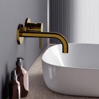 Смеситель для раковины Damixa Scandinavian Pure 360260600 Золото латунь встраиваемый