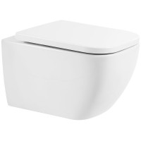 Унитаз BelBagno Alpina BB10100CHR/SC подвесной с сиденьем Микролифт фаянс подвесной