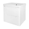 Тумба с раковиной Azario Lotos 50 CS00094662 подвесная цвет Белый глянцевый