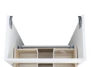 Тумба с раковиной Azario Lotos 50 CS00094662 подвесная цвет Белый глянцевый