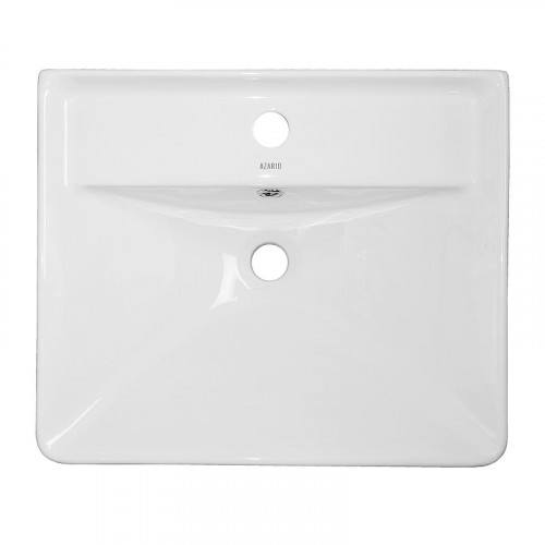 Тумба с раковиной Azario Lotos 50 CS00094662 подвесная цвет Белый глянцевый