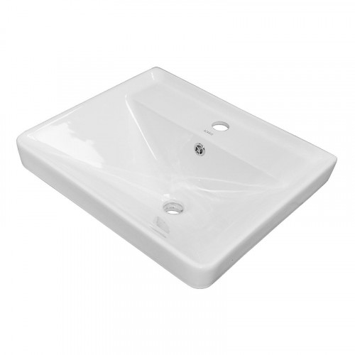 Тумба с раковиной Azario Lotos 50 CS00094662 подвесная цвет Белый глянцевый