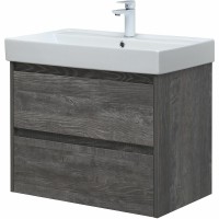 Тумба под раковину Aquanet Nova Lite 75 287890 подвесная Дуб серый МДФ / ЛДСП