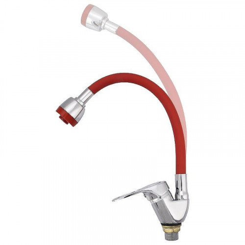 Смеситель для кухни Ekko E4105+E61 Хром Красный