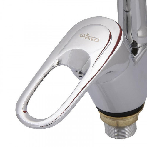 Смеситель для кухни Ekko E4105+E61 Хром Красный