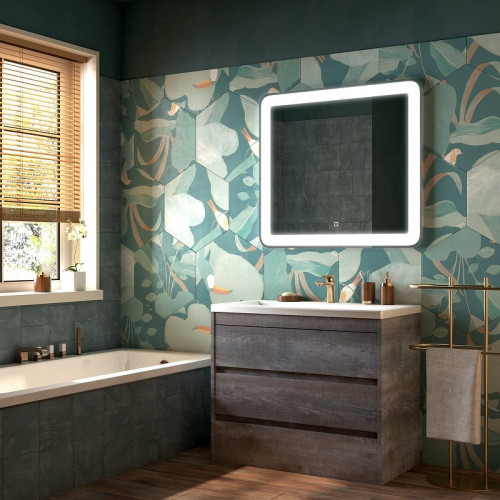 Тумба под раковину Art&amp;Max Family-750-3C-PIA-PE Бетон Экзотик МДФ / ЛДСП