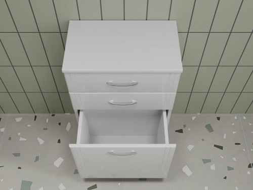 Комод Style Line Эко Стандарт ТН 50 ЛС-00002330 Белый глянцевый МДФ / ЛДСП