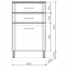 Комод Style Line Эко Стандарт ТН 50 ЛС-00002330 Белый глянцевый МДФ / ЛДСП