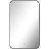 Зеркало Reflexion Black View 600х1000 RF4003BV с подсветкой Черное с бесконтактным выключателем, диммером и часами