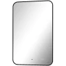 Зеркало Reflexion Black View 600х1000 RF4003BV с подсветкой Черное с бесконтактным выключателем, диммером и часами