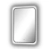 Зеркало Reflexion Black View 600х1000 RF4003BV с подсветкой Черное с бесконтактным выключателем, диммером и часами