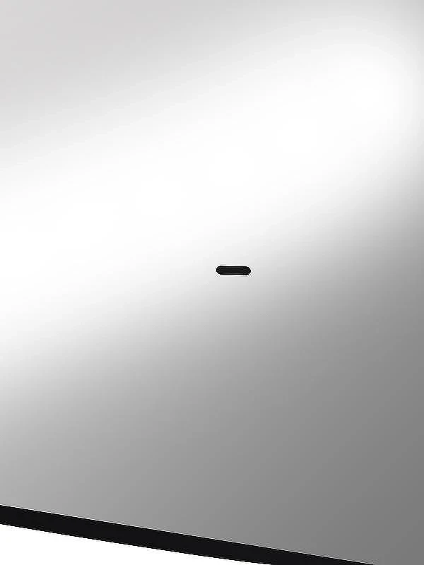 Зеркало Reflexion Black View 600х1000 RF4003BV с подсветкой Черное с бесконтактным выключателем, диммером и часами