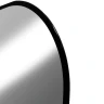 Зеркало Reflexion Black View 600х1000 RF4003BV с подсветкой Черное с бесконтактным выключателем, диммером и часами