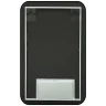Зеркало Reflexion Black View 600х1000 RF4003BV с подсветкой Черное с бесконтактным выключателем, диммером и часами