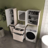 Шкаф пенал Style Line Марелла 30 L Люкс Плюс СС-00002549 с бельевой корзиной цвет Карамель антискрейтч