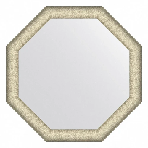 Зеркало Evoform Octagon 65х65 BY 7438 в багетной раме - Брашированное серебро 59