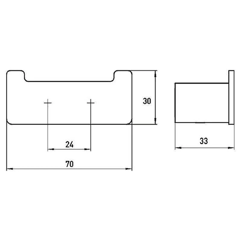 Двойной крючок Emco Loft 0575 016 02 Нержавеющая сталь