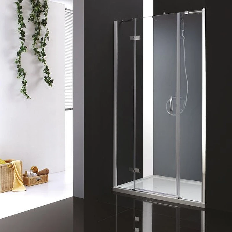 Душевая дверь Cezares Bergamo 130 L BERGAMO-W-B-13-40+60/30-C-Cr-L профиль Хром стекло прозрачное