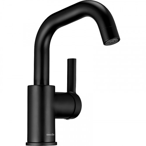 Смеситель для раковины Swedbe Diana 1011B Черный матовый латунь
