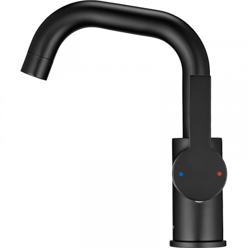 Смеситель для раковины Swedbe Diana 1011B Черный матовый латунь