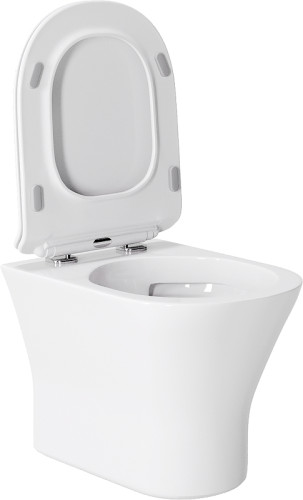 Унитаз с инсталляцией DIWO Orange C01 C01-100W + DIWO 4501 с сиденьем Микролифт с клавишей смыва цвет Глянцевый белый