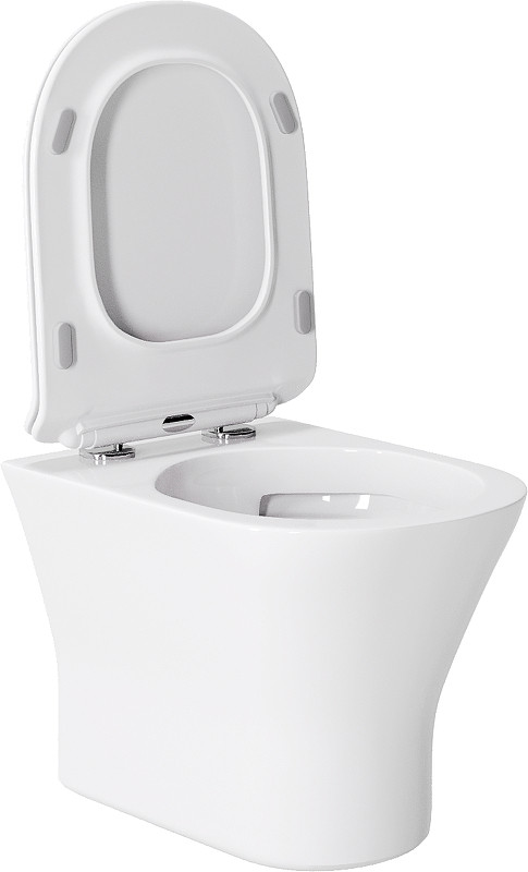 Унитаз с инсталляцией DIWO Orange C01 C01-100W + DIWO 4501 с сиденьем Микролифт с клавишей смыва цвет Глянцевый белый