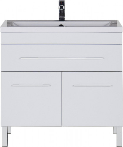 Тумба под раковину Aquanet Верона 90 182708 Белая МДФ / ЛДСП