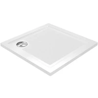 Душевой поддон из стеклопластика WasserKRAFT Salm 90x90 27T03 Белый глянец