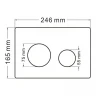 Комплект унитаза с инсталляцией Abber Rechteck AC1219TC-AC0105-AC0121 цвет Белый с сиденьем Микролифт