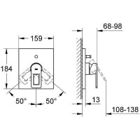 Смеситель для душа Grohe Quadra 19456000 Хром