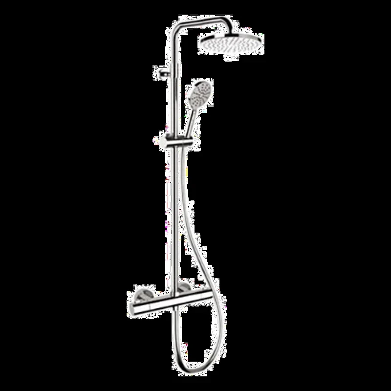 Душевая система Remer Elegance EQ32A8MPMD20 с термостатом цвет Хром