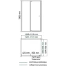 Душевая стенка WasserKRAFT Aula 90 11P05-RP90 профиль Хром стекло прозрачное
