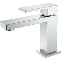 Смеситель для раковины Boheme Qubic 471-CR Хром латунь