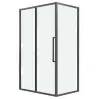 Душевой уголок Grossman Cosmo 130x100 120.K33.02.1310.42.00 профиль Графит сатин стекло прозрачное