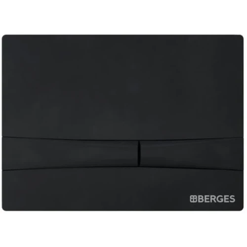 Комплект унитаза с инсталляцией Berges Novum Rimless 047255 с сиденьем Микролифт и Черной клавишей смыва фарфор подвесной