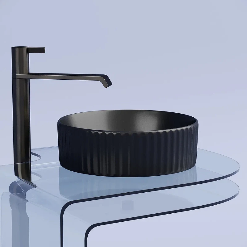 Раковина-чаша Ceramicanova Element 36 CN6057MB Черная матовая фарфор накладная