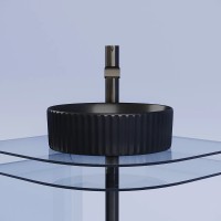 Раковина-чаша Ceramicanova Element 36 CN6057MB Черная матовая фарфор накладная