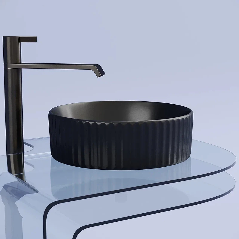 Раковина-чаша Ceramicanova Element 36 CN6057MB Черная матовая фарфор накладная